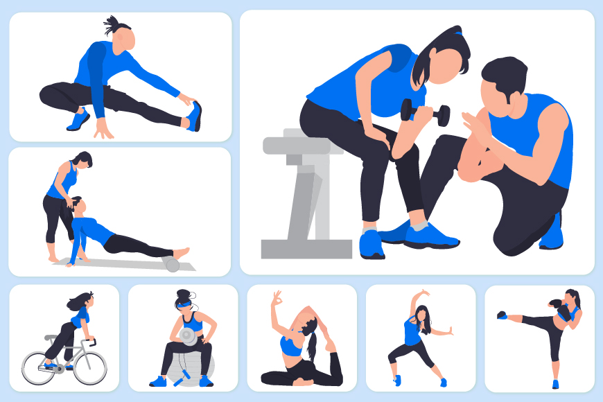 Fitness illustration